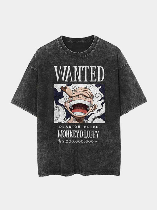 Luffy 'Wanted' Vintage Tee